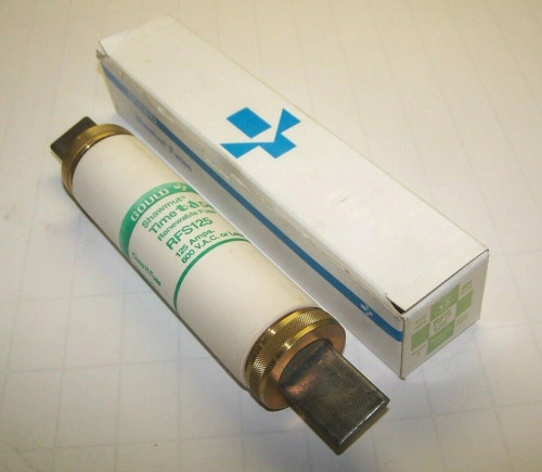NEW GOULD SHAWMUT 125 AMP 600 VAC TIME-DELAY RENEWABLE FUSE RFS125