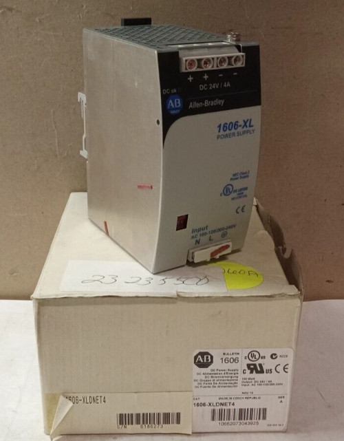 NEW ALLEN BRADLEY 1606-XLDNET4 A DC POWER SUPPLY 120/240 VAC IN 24 VDC OUT