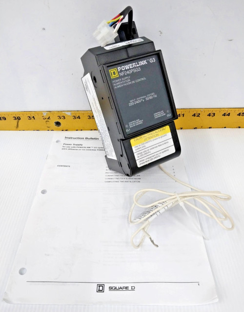 Square D Powerlink G3 Power Supply Input: 220-240 VAC Output: 24 VDC NF240PSG3
