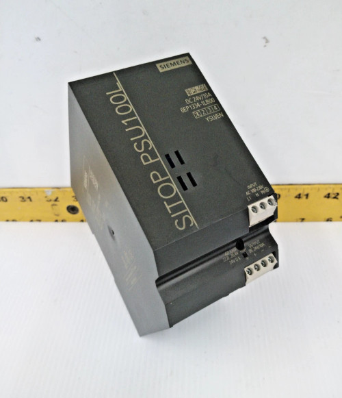 SIEMENS SITOP PSU100L POWER SUPPLY 120/230 VAC INPUT 24 VDC OUTPUT 6EP1334-1LB00