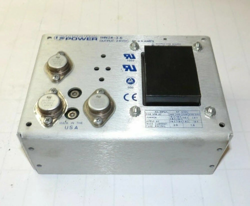 NEW INTERNATIONAL POWER 3.6 AMP 24 VDC OUTPUT POWER SUPPLY IHN24-3.6