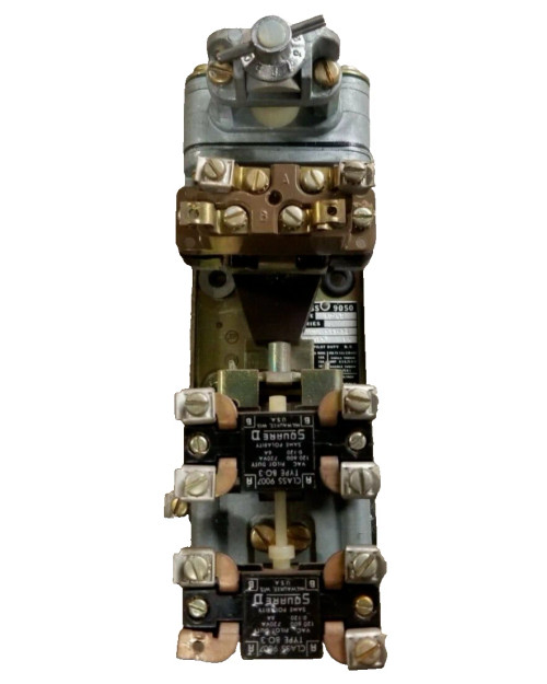 SQUARE D PNEUMATIC TIMING RELAY 120 VAC COIL 600 VAC 9050-BO6D SERIES E