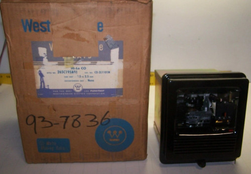 NEW WESTINGHOUSE 1 - 12 AMP OVERCURRENT RELAY C0-2H1101N STYLE 265C195A05