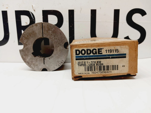 NEW DODGE 2517 X 1 7/16 TAPER LOCK BUSHING 119115 1-7/16" BORE