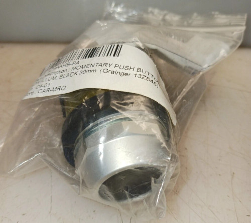 NEW EATON HT8AAHB BLACK MOMENTARY PUSH BUTTON 30mm WITH CONTACT BLOCK
