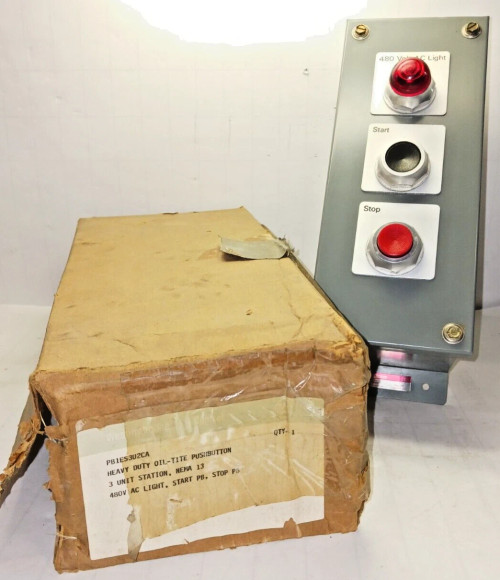 NEW WESTINGHOUSE HEAVY DUTY OIL TIGHT UNIT STATION 480 VOLT NEMA 13 PB1ES3U2CA