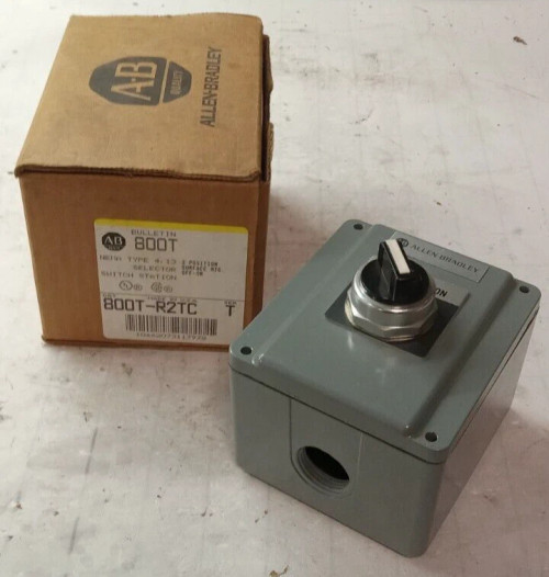 NEW ALLEN BRADLEY 2 POSITION SURFACE MOUNT SELECTOR SWITCH STATION 800T-R2TC