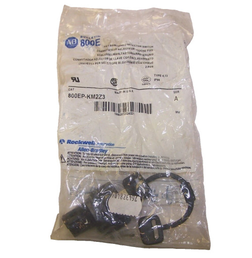 NEW ALLEN BRADLEY KEYED MAINTAINED SELECTOR SWITCH 800EP-KM2Z3
