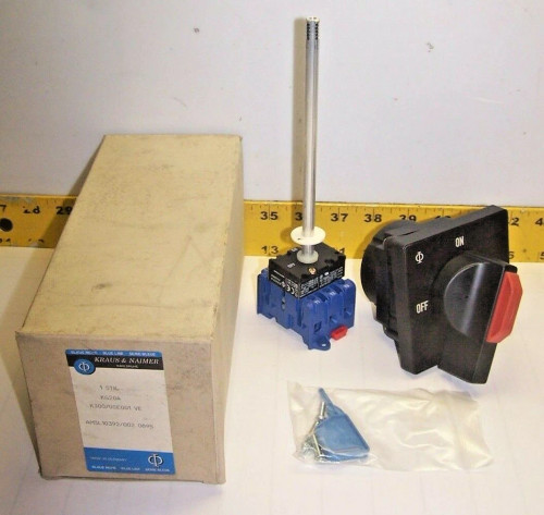 NEW KRAUS & NAIMER 25 AMP DISCONNECT SWITCH 600 VAC 5 HP 3 PHASE 3 POLE KG20A