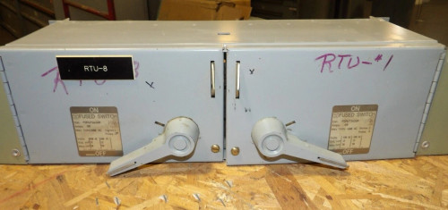 Westinghouse 60 Amp 3 Pole Fusible Twin Panelboard Switch 600 VAC FDPWT3622R