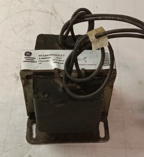 GE 0.060 KVA INDUSTRIAL CONTROL TRANSFORMER 480 V PRI. 120 V SEC. 9T58K0501G37