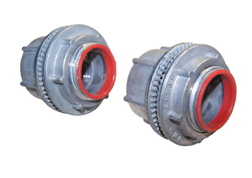 2) NEW MYERS 1" INSULATED CONDUIT ZINC HUB LOT OF 2