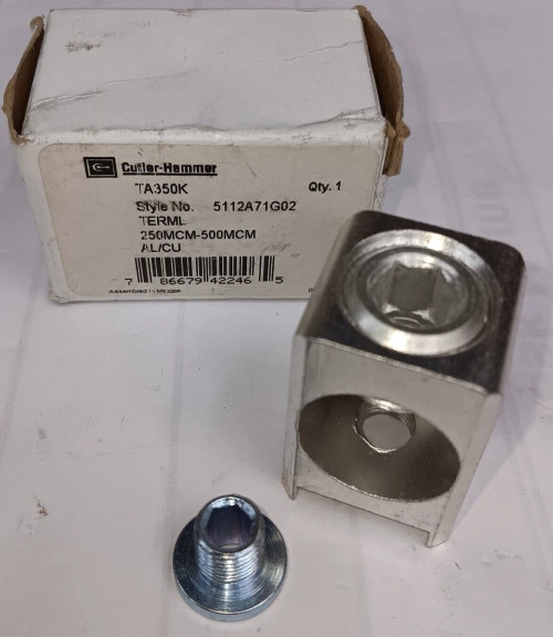 NEW CUTLER HAMMER TA350K TERMINAL LUG 250-500 MCM AL/CU