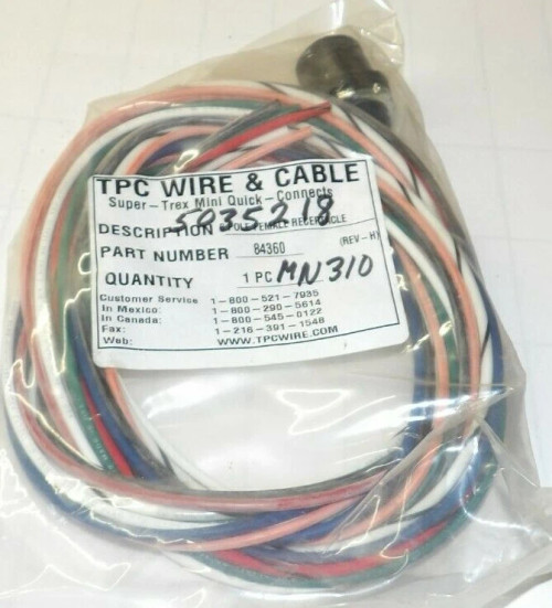 NEW TPC WIRE & CABLE 8 POLE MINI QUICK CONNECT FEMALE RECEPTACLE 84360
