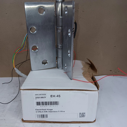 NEW ASSA ABLOY SECURITRON EH-45 ELECTRIFIED HINGE 4.5" X 4.5" 5-WIRE