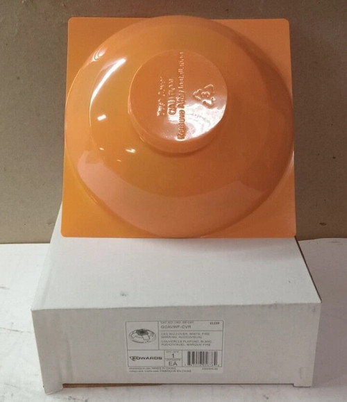 NEW EDWARDS GCAVWF-CVR WHITE FIRE ALARM CEILING COVER FIRE MARKED AUDIO/VISUAL