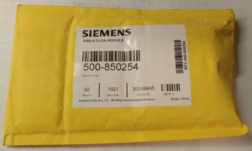 NEW SIEMENS 500-850254 PAD-4 CLSA MODULE NAC EXTENDER BOARD
