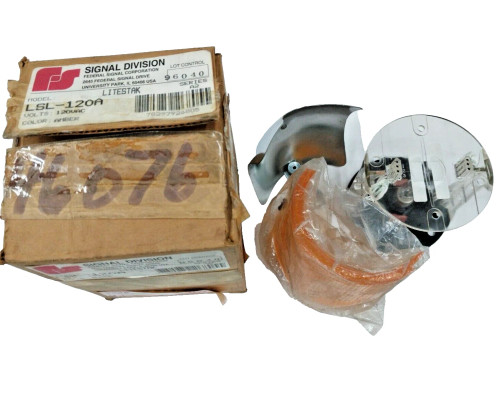 NEW FEDERAL SIGNAL AMBER LITESTAK 120 VAC LSL-120A