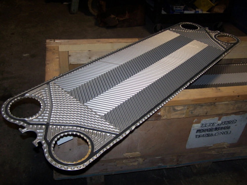 NEW 55" LONG X 16-3/4" WIDE HEAT EXCHANGER PLATE 4-1/2" HOLES WITH GASKET