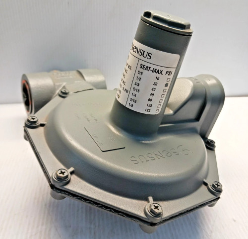 New Sensus 1-1/4" Gas Regualtor Valve Model 143 Spring 6" - 14" W.C. 1/2" Seat