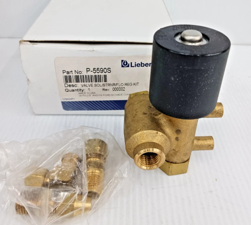 New Emerson Liebert P-5590S Solenoid Valve Flo Regulator Kit