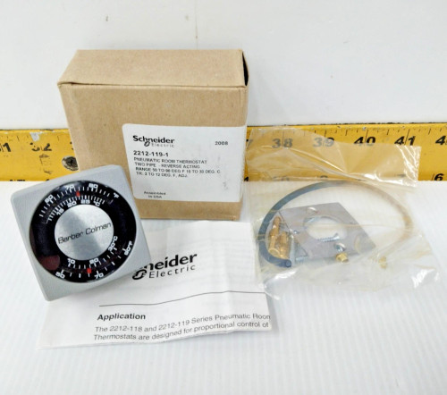 Schneider Electric Pneumatic Room Thermostat Two Pipe Reverse Acting 2212-119-1