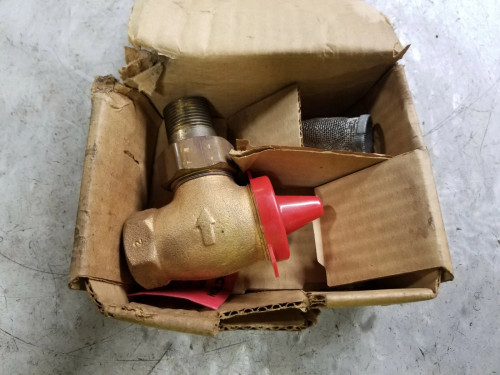 NEW DANFOSS 3/4" BRASS ANGLE WAY VALVE FOR THERMOSTATIC RADIATOR 013-7018