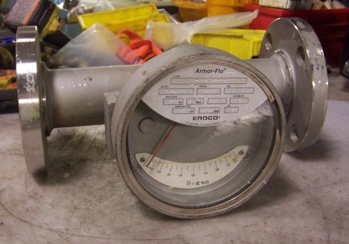 ARMOR-FLO 2-1/2" STAINLESS STEEL FLOW METER METHANOL MIXTURE 3463-08F6