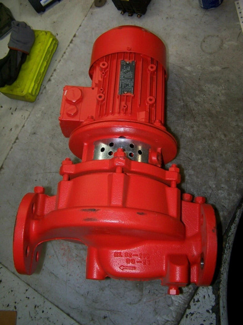 NEW KSB 0.63 kW IN-LINE CENTRIFUGAL PUMP 460 VAC 1 1/4" 1695 RPM 032-180/054 G6