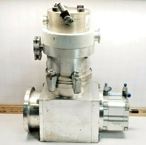 Pfeiffer Turbomolecular Vacuum Pump TPH 190 & Damper Festo ADVU-63-20-A-P-A-S2