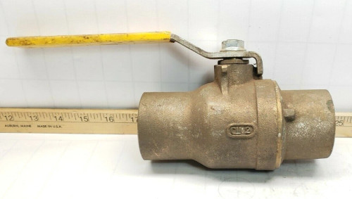 New Apollo Conbraco 2" Bronze Solder End Ball Valve 600 WOG