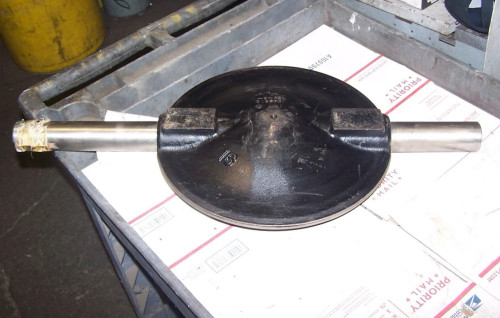 NEW PRATT 16" DIA BUTTERFLY VALVE DISC STEEL 10-7/8" x 2" KEYED 1840250
