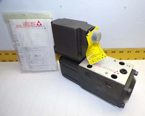 NEW ATOS PROPORTIONAL FLOW VALVE 24 VDC QVKZOR-AE-10/90 10 WITH E-RI-AE-01F 10