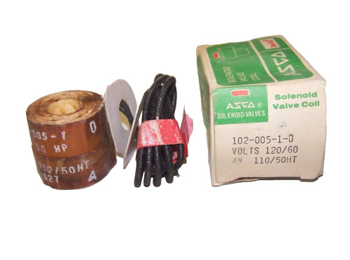 NEW ASCO 110/120 VAC SOLENOID VALVE COIL 102-005-1-D