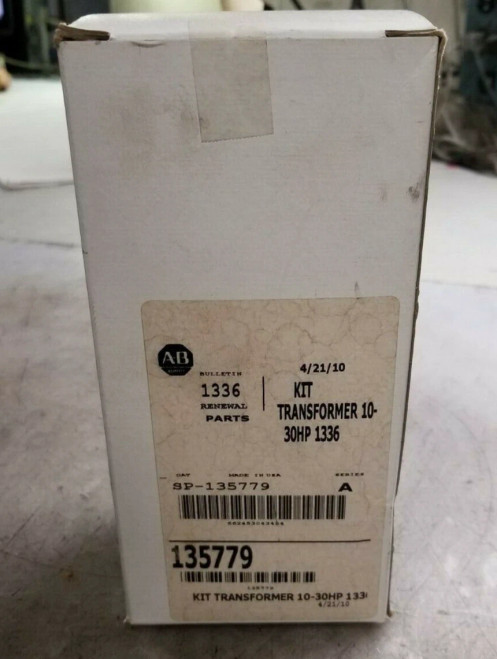 NEW ALLEN BRADLEY SP-135779 TRANSFORMER KIT 10-30 HP TYPE 1336 SERIES A