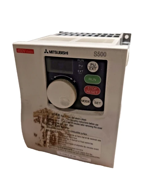 MITSUBISHI 1/2 HP INVERTER VFD DRIVE 3 PHASE 480 VAC FR-S540-0.4K-NA
