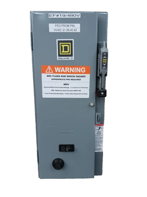Square D Size 0 Fusible Combination Starter 5 HP 8536SBO2s 8538SBG13V81CF4T