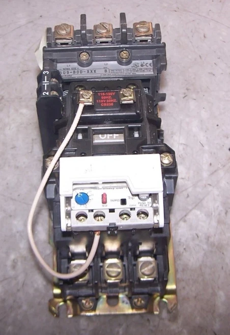 ALLEN BRADLEY SIZE 1 MOTOR STARTER 120 VAC COIL 600V 10 HP 1.0-2.9A 509-BOD-XXX