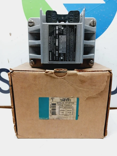 NEW SIEMENS SMFFR1 MANUAL STARTER 1POLE TOGGLE 1-HP 277 VAC 230 VDC