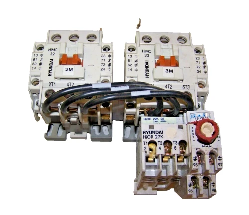 HYUNDAI REV MOTOR STARTER HiMC 32 115V COIL 20 HP W/ OVERLOAD RELAY HiOR22K22