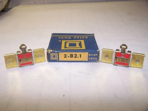 2) NEW SQUARE D B STYLE OVERLOAD HEATER ELEMENT SIZE B2.1 BOX OF 2