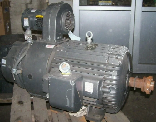 BALDOR 15 HP ELECTRIC BRAKE MOTOR W/1HP BALDOR COOLING MOTOR 3600 RPM 365T FRAME