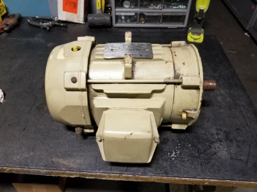 GE 3 HP ELECTRIC AC MOTOR 460 VAC 1765 RPM 182TC FRAME 3 PHASE E9889