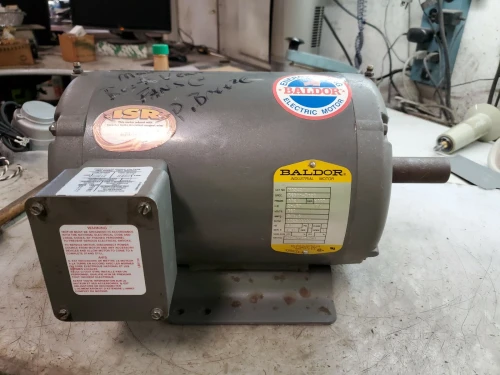 BALDOR 2 HP ELECTRIC AC MOTOR 460 VAC 1725 RPM 3 PHASE 182T FRAME M1222T