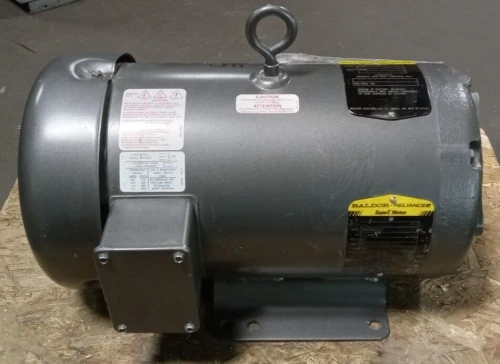 NEW BALDOR 5 HP AC MOTOR 600 VAC 3Ø 1750 RPM 184TYZ FRAME TEFC