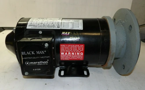 NEW MARATHON BLACK MAX 1 HP 1750 RPM 3Ø INVERTER AC MOTOR 56C 460 V 56H17T15520A