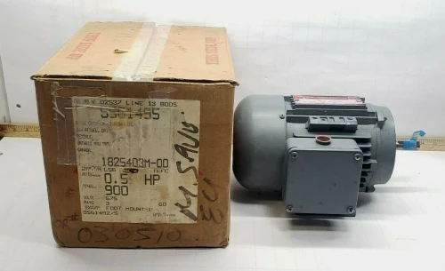 NEW BROOK COMPTON 0.5 HP AC ELECTRIC MOTOR 575V L56 FRAME 3 PHASE 820 RPM TEFC