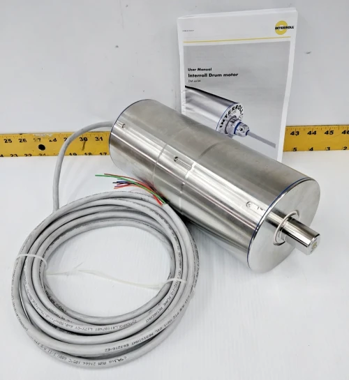 New Interroll Stainless Asynchronous Drum Motor 230/460 VAC 3 Phase DM 0113