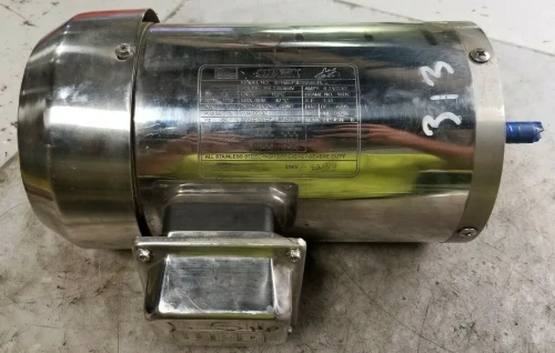REBUILT WEG 1.5 HP ELECTRIC AC MOTOR 208-230/460 VAC 1715 RPM 3 PHASE STAINLESS