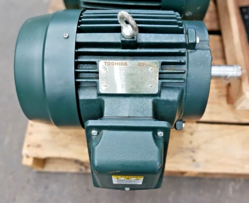 New Toshiba 3 HP Ac Electric Motor 213T Frame 1170 Rpm 230/460 Vac TEFC